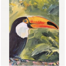Toucan – Exotic Bird — Original Oil Painting